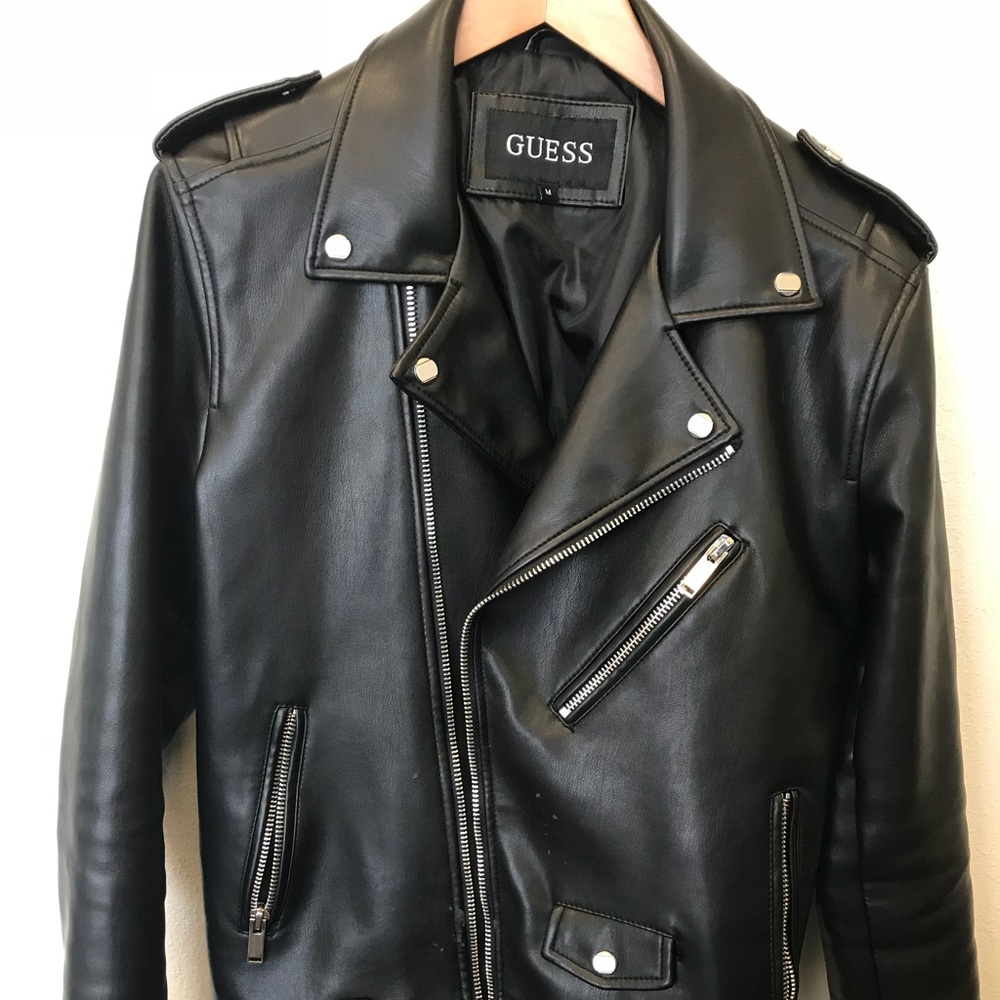 Guess🏍 leather motorcycle jacket